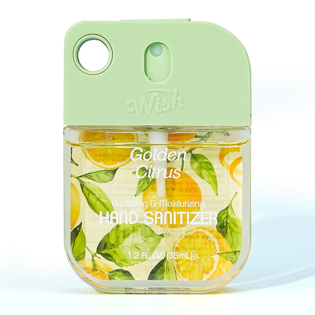 Golden Citrus Scented Hand Sanitizer Spray - 1.2oz | WishCare