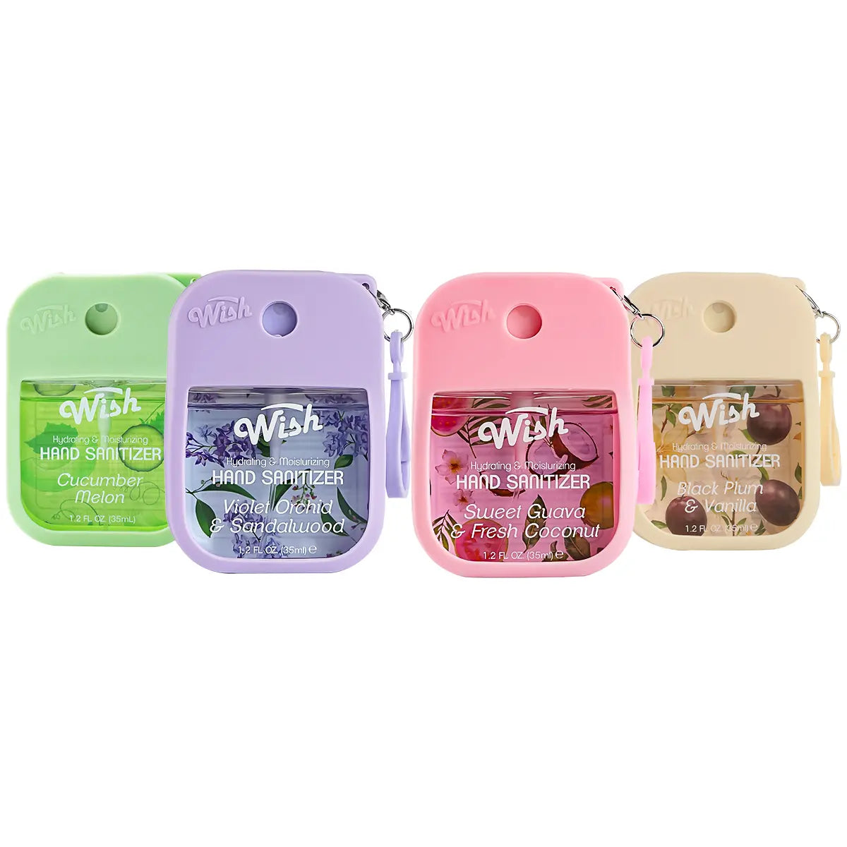 4 Flavor Choices | 1.2oz Scented Hand Sanitizer Spray by WishCare