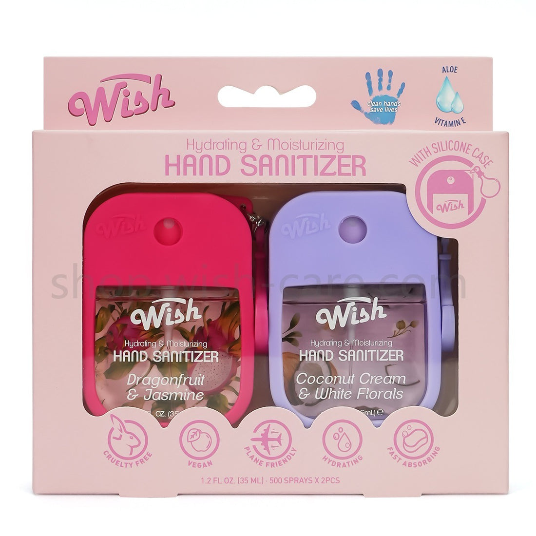 Hand Sanitizer Gift Box, 2 Travel-Size Bottles (1.2 oz Each)
