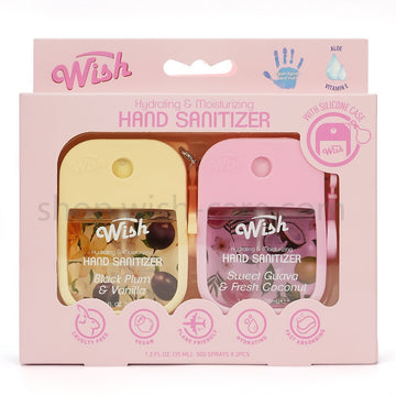 2 Pack Hand Sanitizer Gift Box, 1.2 oz Each, Black Plum / Sweet Guava