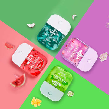 Cherry Blossom / Cucumber Melon / Island Coconut / Watermelon Sugar Hand Sanitizer Bundle, 4 x 1.2 oz