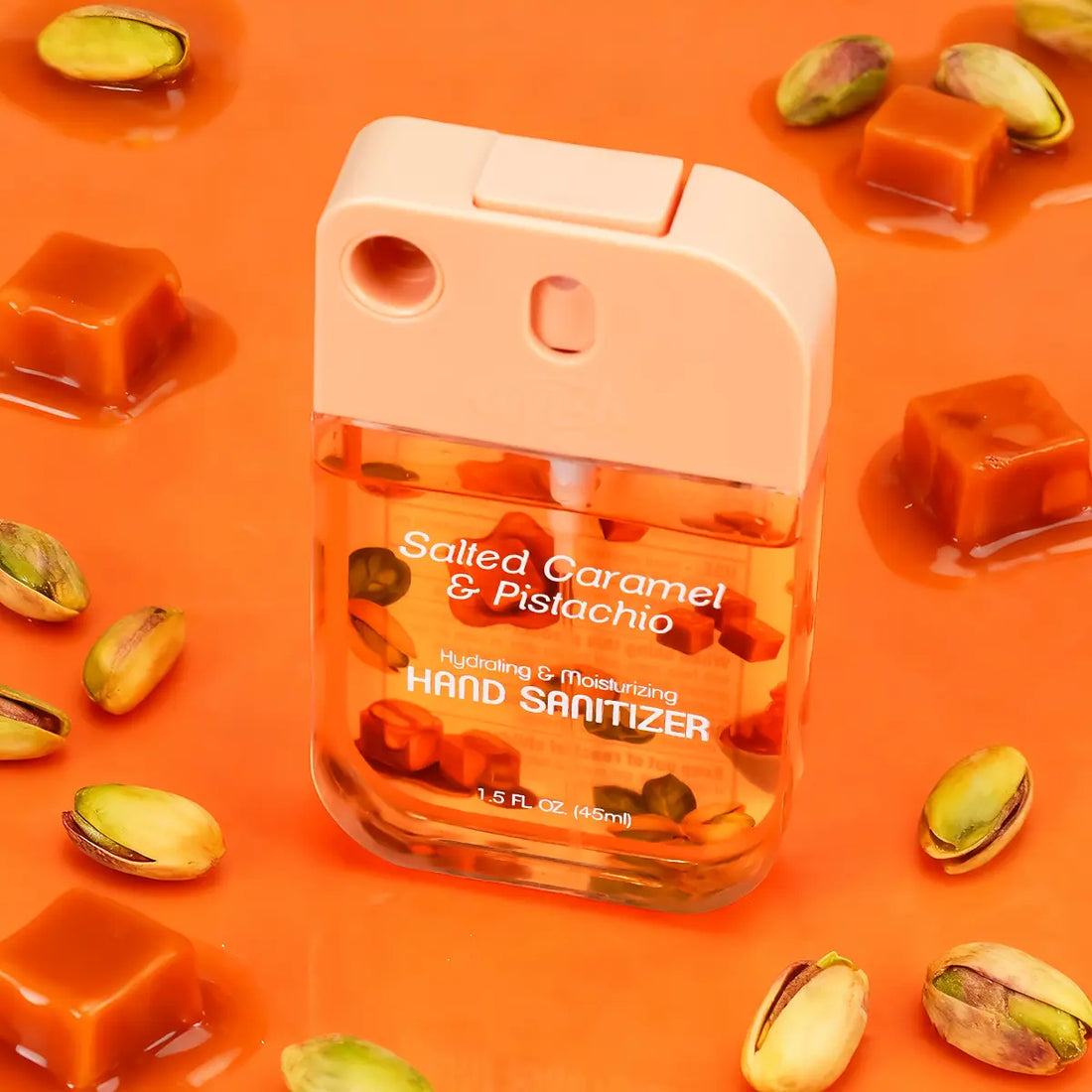 Coconut Cream / Dragonfruit / Golden Citrus / Salted Caramel Hand Sanitizer Bundle, 4 x 1.5 oz