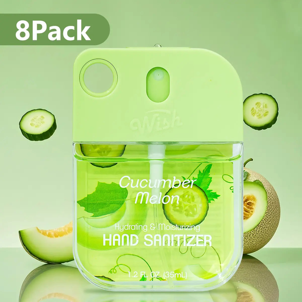 Cucumber Melon Scented Hand Sanitizer Spray by WishCare