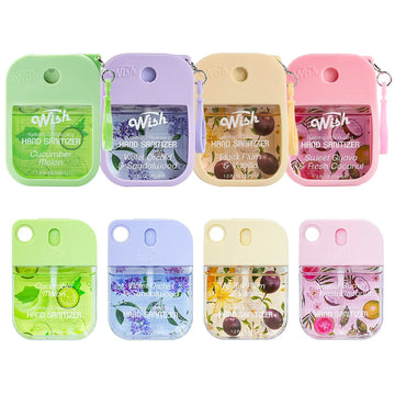 Black Plum / Cucumber Melon / Sweet Guava / Violet Orchid Hand Sanitizer Bundle, 8 x 1.2 oz
