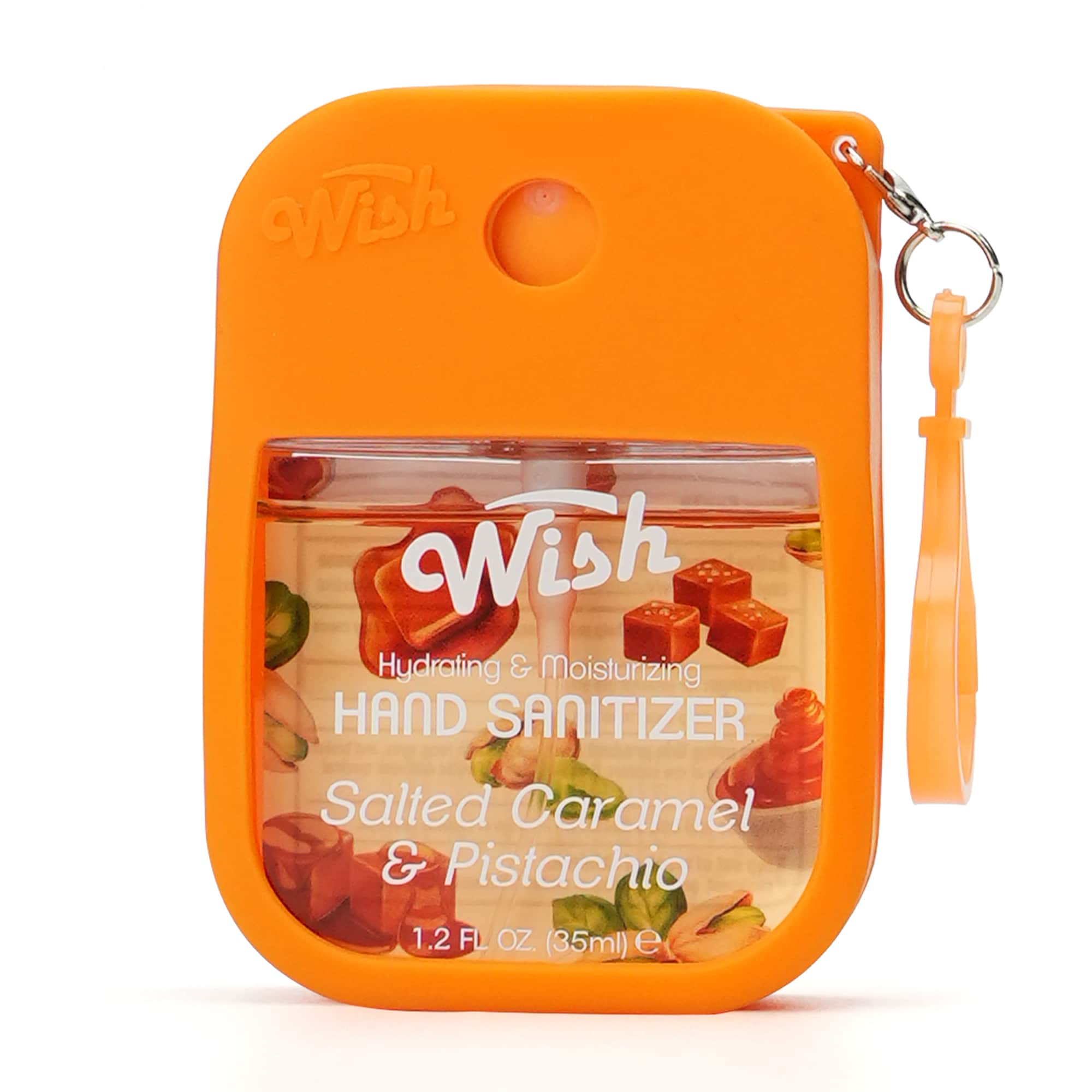 Decadent Salted Caramel Scent Hand Sanitizer | 1.2oz - WishCare