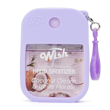 Coconut Cream & White Florals 1.2 oz w/ Silicone Case & Keychain