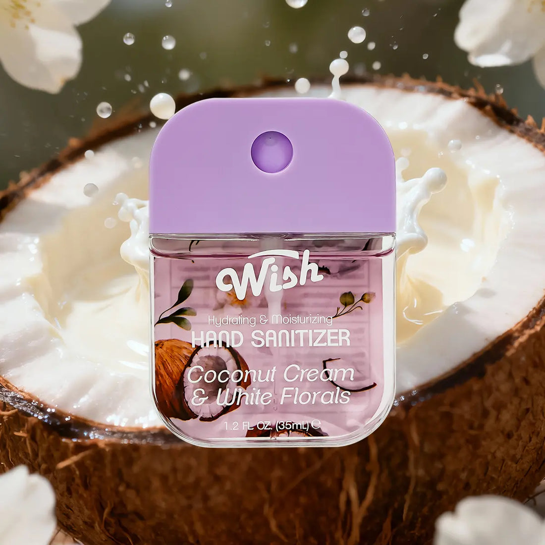 3 Pack Hand Sanitizer Gift Box, 1.2 oz Each, Coconut Cream / Dragonfruit / Vanilla