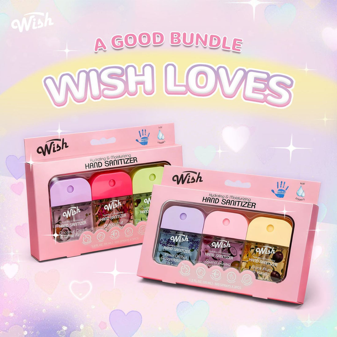 3 Pack Hand Sanitizer Gift Box, 1.2 oz Each